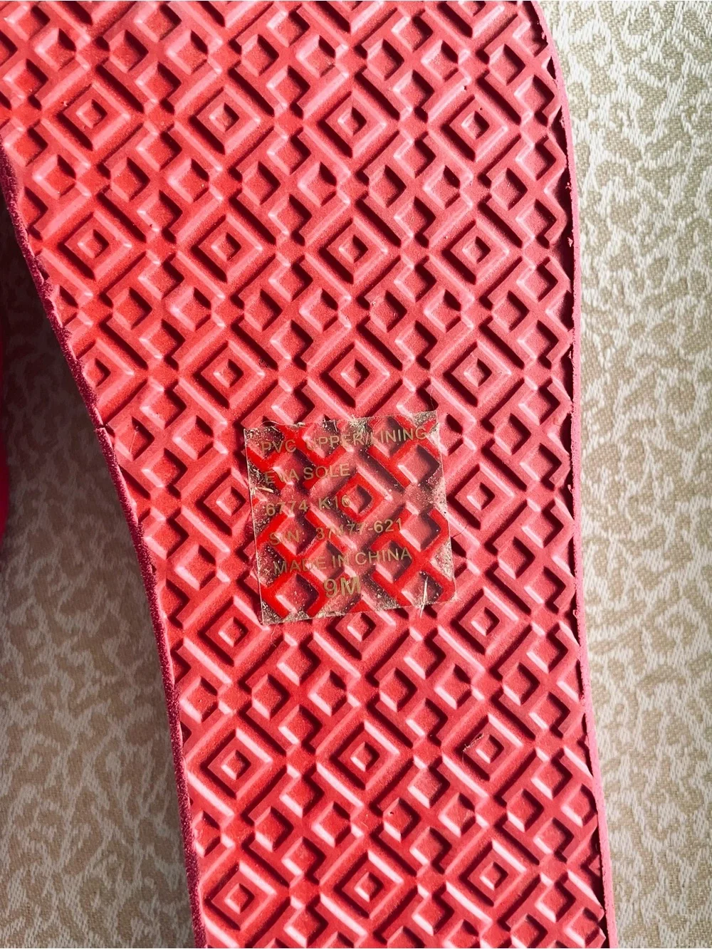 Tory Burch Platform Wedge Thong Flip Flop Sandals Thandie Logo Size 9 NWT